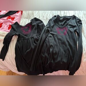 Matching bling Mickey mommy and me shirt and dress